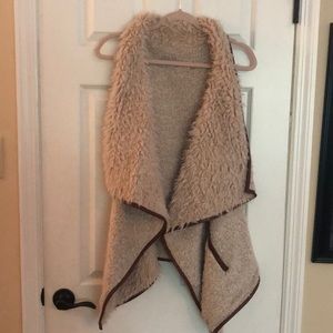 Tan Faux Fur Vest